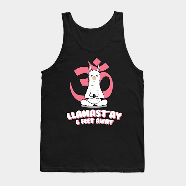 llamastay 6 feet away Tank Top by Digifestas